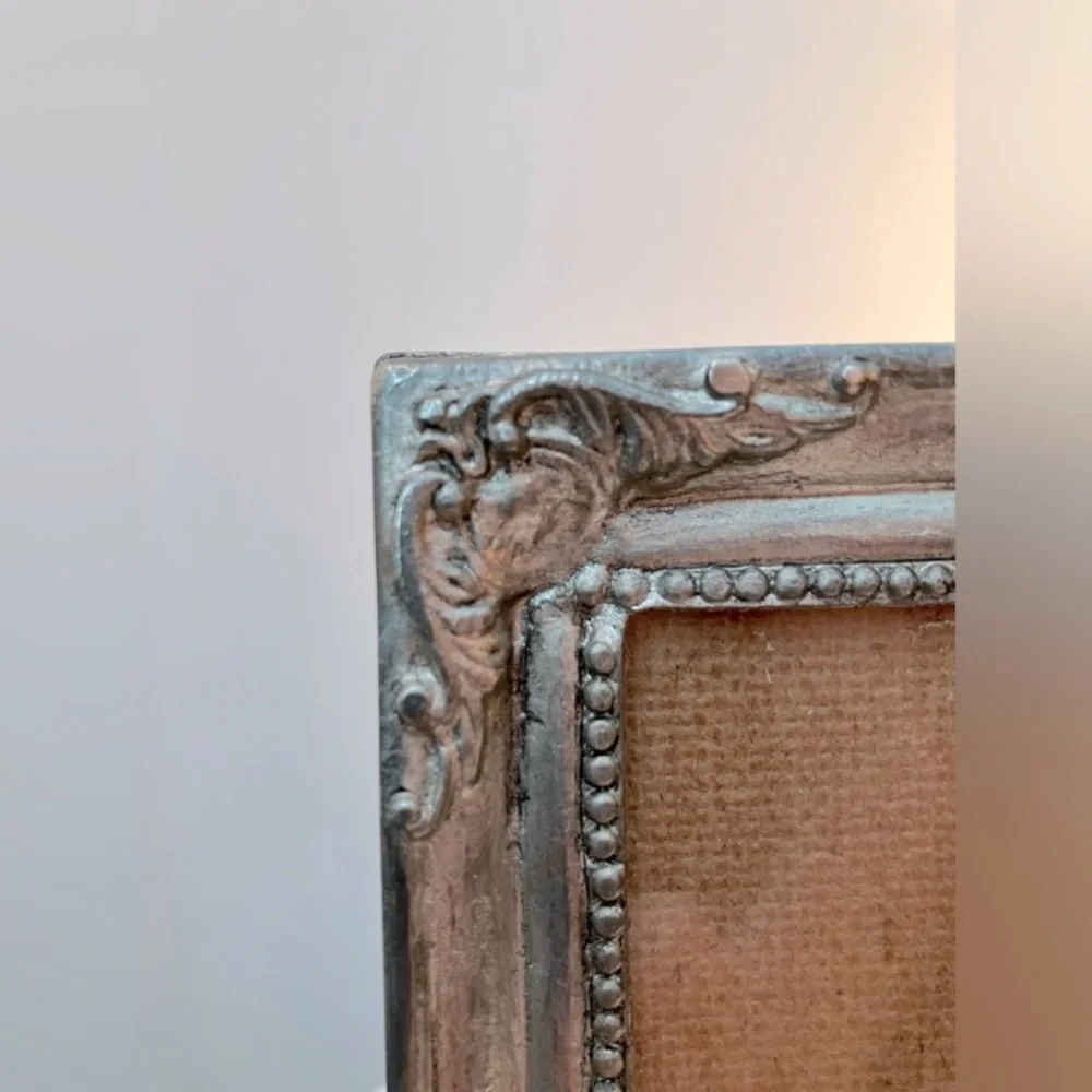 Vintage Brass Baroque Photo Frame Ornate Gold Tone 5x3.5 Glass Front Heavy